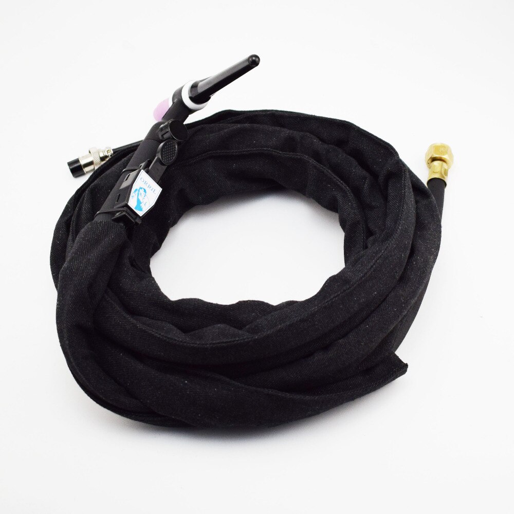 WP-17FV 150Amps Flexible Gas Valve Control TIG Torch 4M Power Cable Hose Fit Various TIG Welders