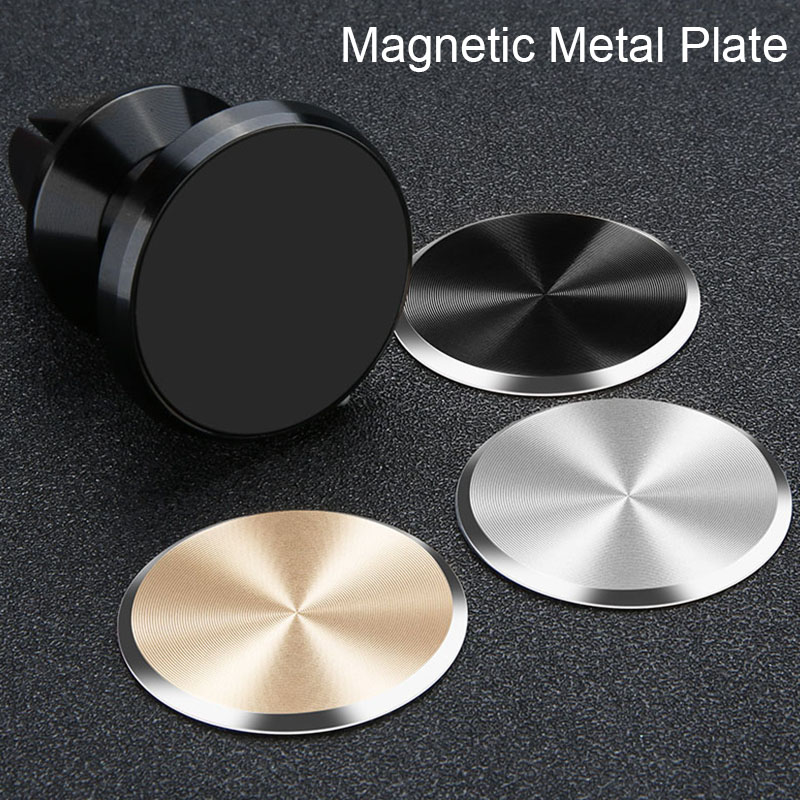 Disco de placa de Metal de rosca para soporte de teléfono para coche con imán de hierro adhesivo de hoja para soporte magnético de teléfono móvil soporte de coche
