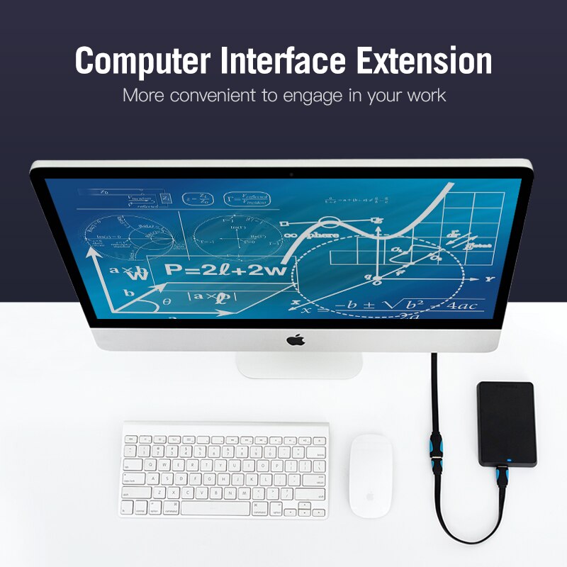 Vention usb 3.0 kabel super speed usb forlængerkabel han til hun 0.5m 1m 1.5m 2m 3m usb 2.0 datasync overførsel forlængerkabel