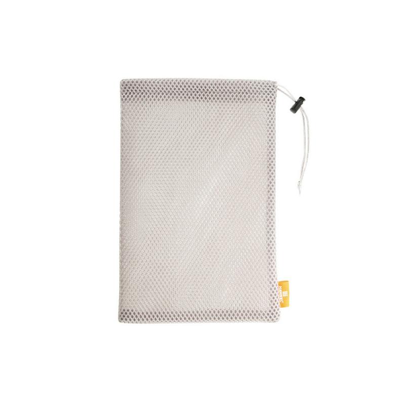 1/2pcs Nylon Drawstring Storage Bag Multi-Functional Mesh Mobile Phone Data Cable Charger Storage Pouch Bag Portable Organizer: 2pcs 9  inches gray