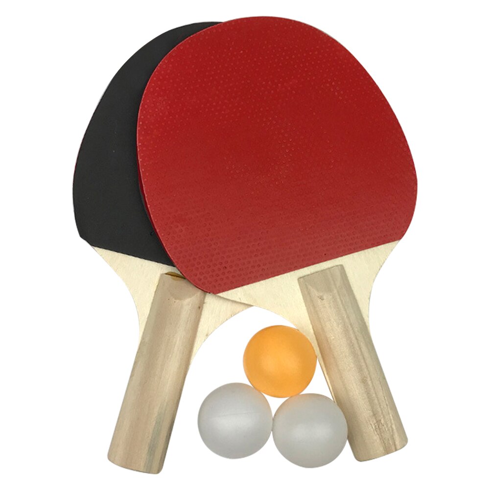 School Wear Resistant Kids Powerful Table Tennis Set 2 Rackets Playground 3 Balls Home Sports Equipment Training Beginners