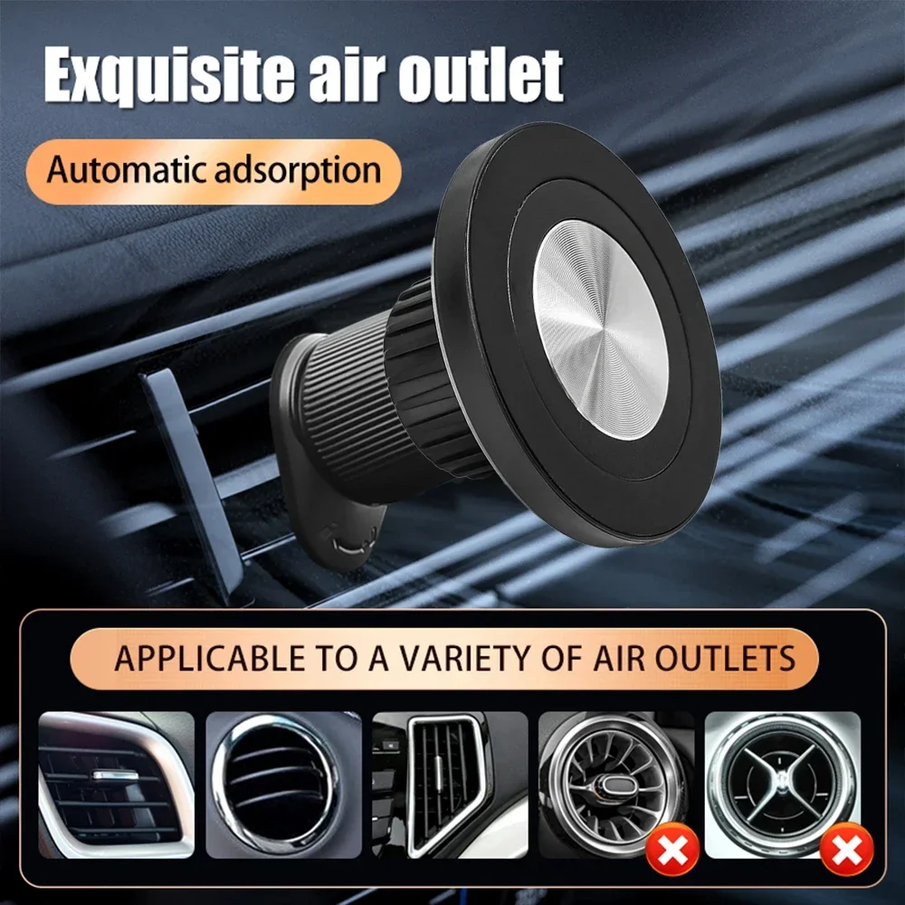Soporte para teléfono, soportes magnéticos para accesorios de montaje para coche MagSafe, soporte magnético Universal para coche adecuado para Base de cabeza de bola de 17mm