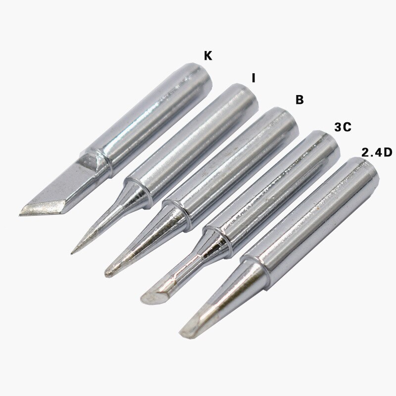 5/3pcs DIY Electric Soldering Iron Replacement Tips Lead Free Solder Iron Head For Soldering Welding Repair Station And Kit: 5PCS  1 Set