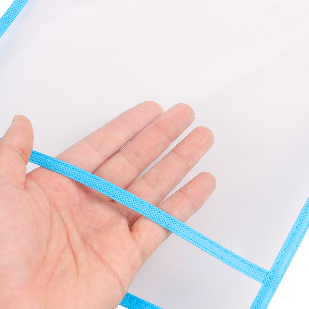 PVC Transparent Write And Wipe Drawing Board Dry Brush Bag File Pocket For Teaching Kids Pastels Reusable Dry Erasable Pockets