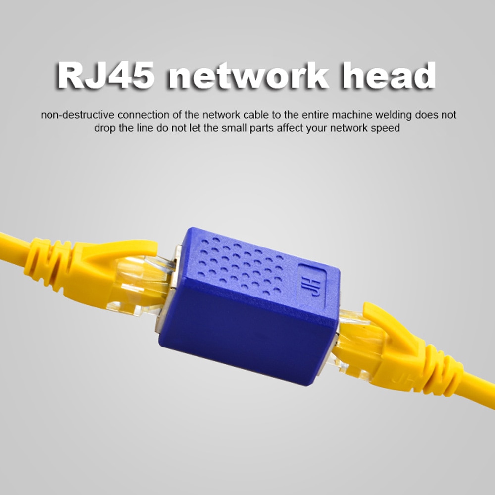 RJ45 Connector Cat7/6/5e Ethernet Kabel Adapter 8P8C rj45 Netwerk Extender Verlengkabel voor Ethernet Kabel Vrouwelijke om Vrouwelijke