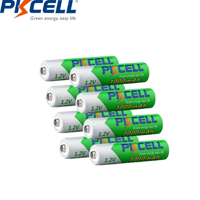 Pkcell 1.2v Aaa 1000mah Ni-mh Rechargeable Battery - Buy 1.2v 100mah Aaa Battery,Pkcell Battery