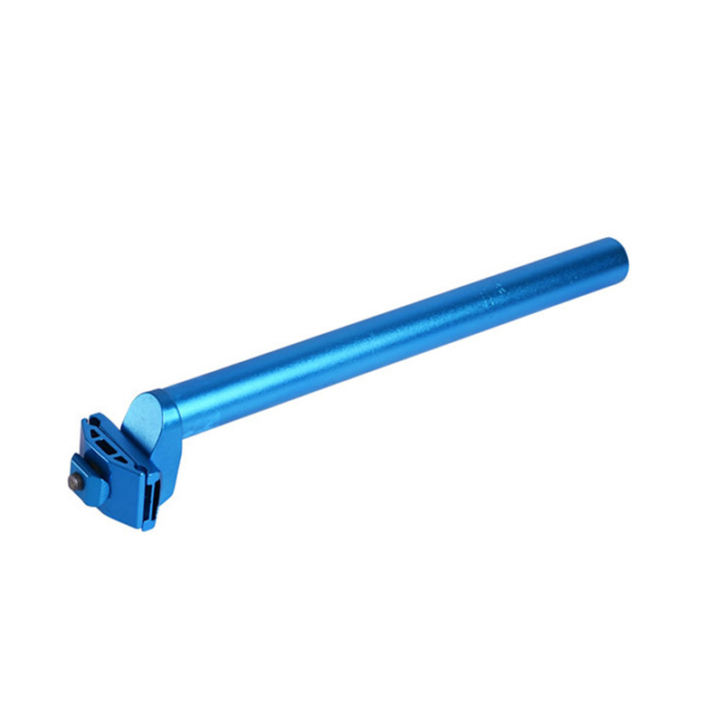 Tige de selle de vélo à engrenages fixes 25.4*300mm en alliage d'aluminium tube de siège vtt tige de selle de vélo horizontale: Blue