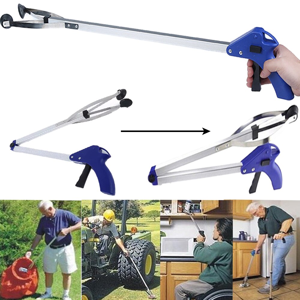 Garbage Picker Up Clip Folding Household Pickup Cleaning Tools Products Home Sweeper Portable Outdoor Garden Pick Up Trash Tools