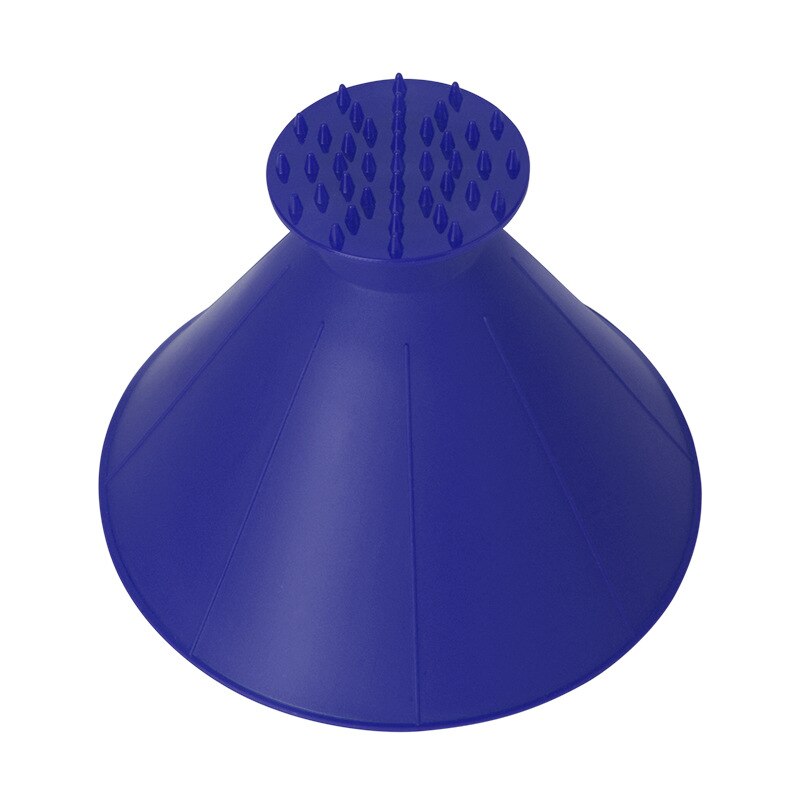 Magical Car Ice Scraper Conical Funnel Snow Shovel Car Round Plastic Snow Shovel Snow Scraper Shovel Snow Removal: Blue