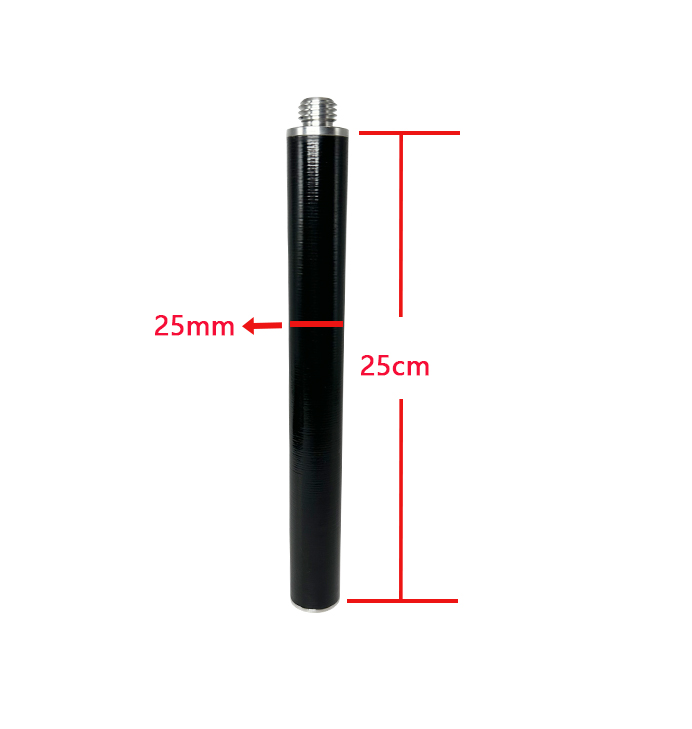 GPS SURVEYING POLE 10/25/30/40/50CM ANTENNA EXTEND SECTION GNSS PRISM CARBON FIBER POLE Diameter 25mm: Blue