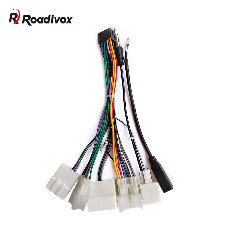 Câble de câblage de Radio stéréo ISO 16 broches, adaptateur de faisceau de câbles pour Toyota récepteur Radio stéréo