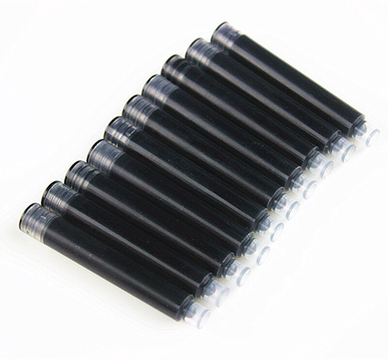 20pcs Black Ink Cartridge Refills Fountain Pen Brand assurance Universal Typ Other brands are also suitable suitable caliber 3MM