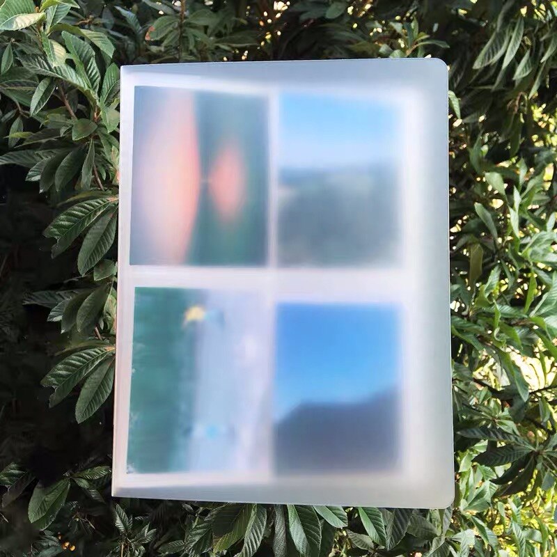 Fotoalbum gjennomsiktighet enkel pp-omslag 80 ark satt inn 3r fotosamling 5 tommers lomme fotoalbum pp overflate hjemmeinnredning