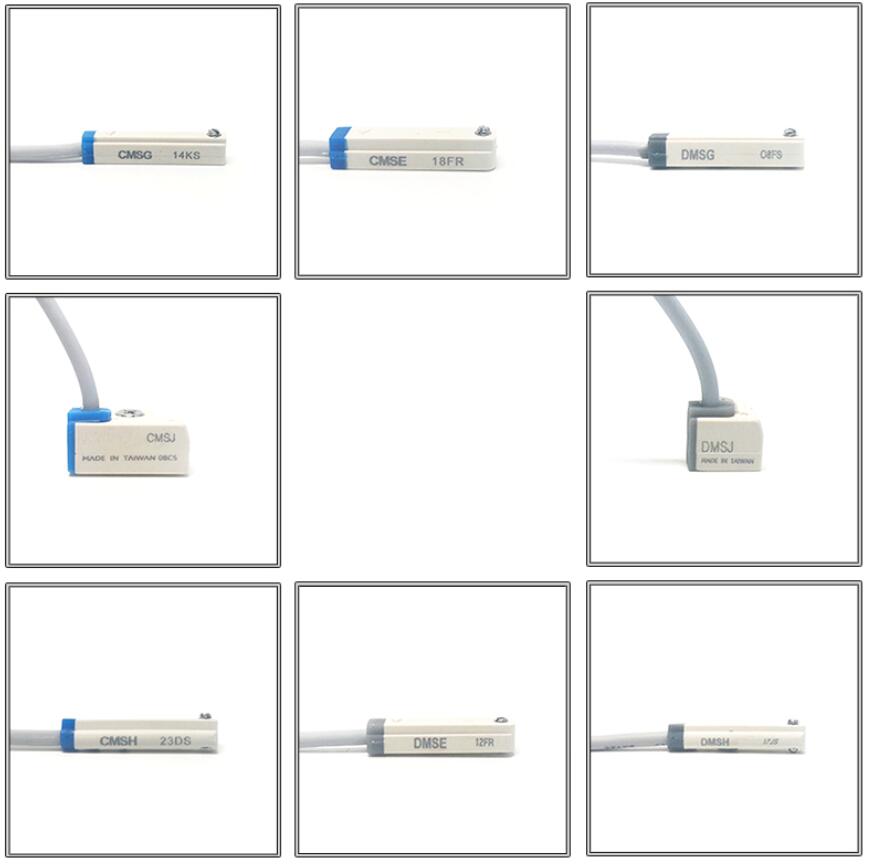 Interruptor de proximidad magnético, inductor electrónico, CMSG, CMSJ, CMSE, CMSH-020/DMSJ, DMSE, DMSH-020, DMSJ, DMSE, DMSH, NPN/PNP