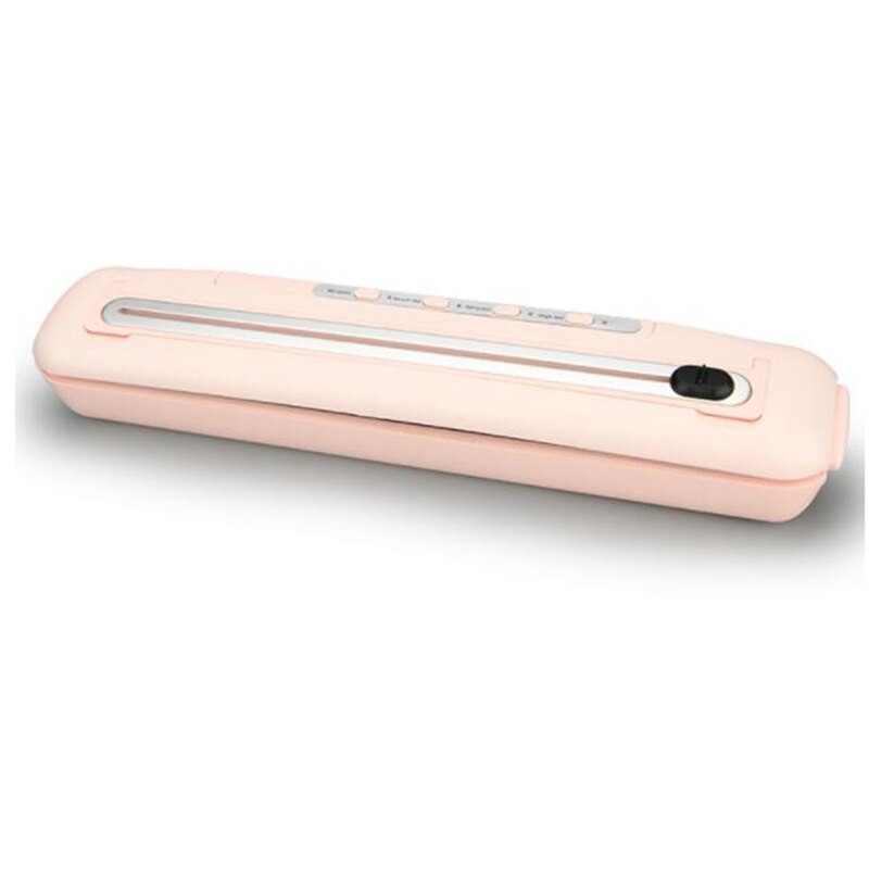 Automatic Vacuum Sealer Machine With Cutter,Portable Vacuum Storage Sealer For Dry &amp; Moist Food Saver: Pink