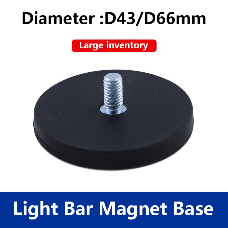 66mm Magnetic Base Mounting Bracket Lamp Holder LED Work Light Bar Magnet Sucker Strong Neodymium Magnetic Materials