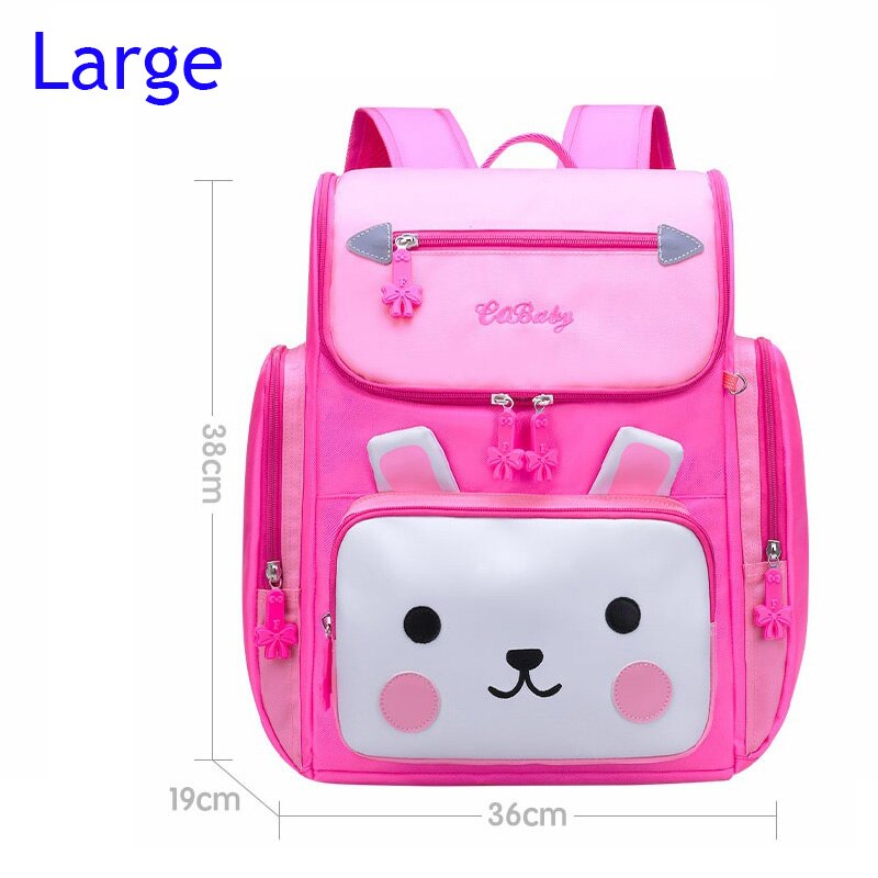 Girls School Bags Children Backpack Primary Bookbag Orthopedic Princess Schoolbags Mochila Infantil sac a dos enfant: rose large