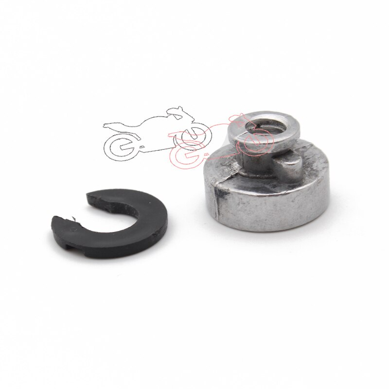 2x Motorcycle Rear Fender Seat Nut Kit for Sportster Street Bob Softail 1996 Mount Nut Bolt Easy Grip Quick Release 17x12mm