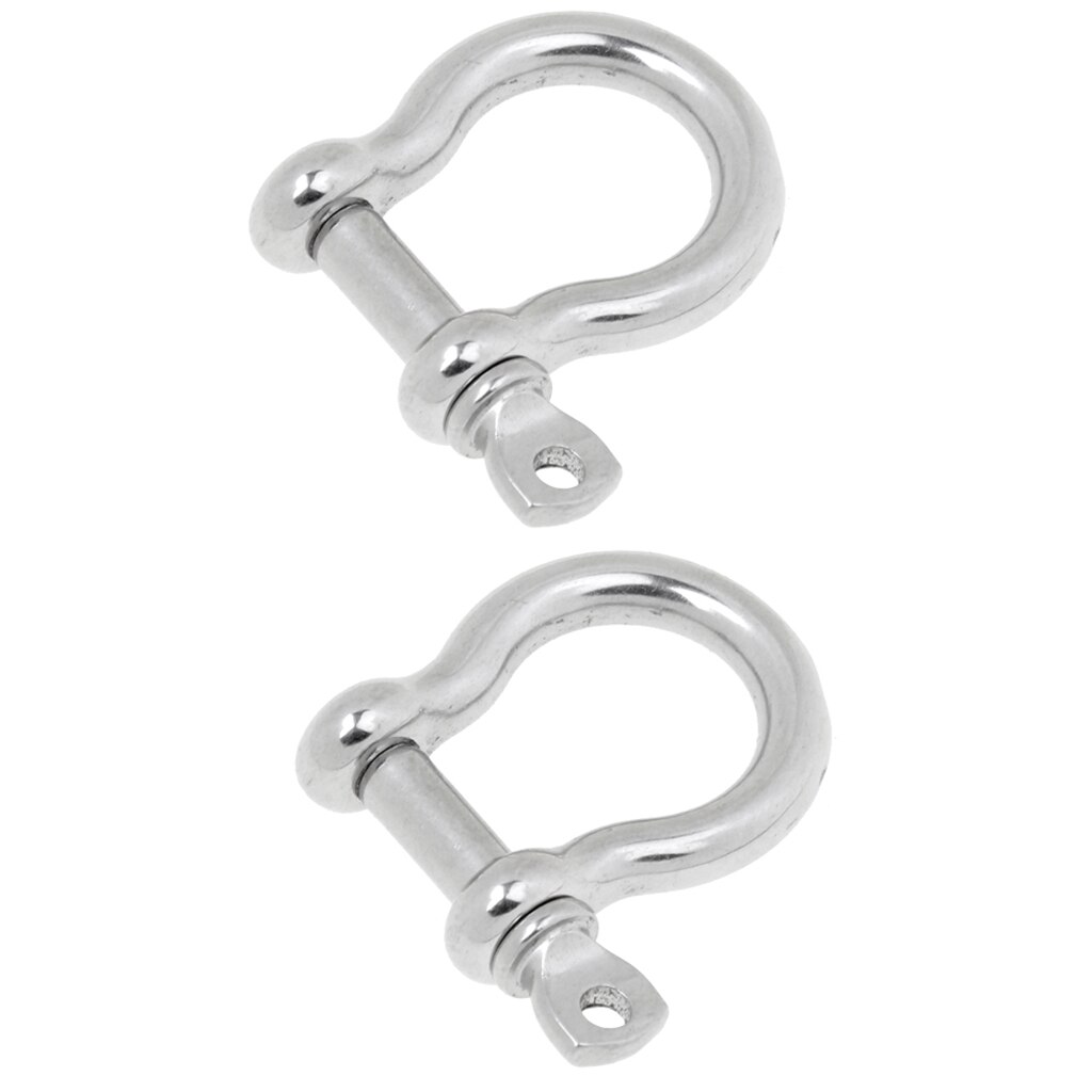 10 Stück D-Schäkel Edelstahl - M6 Schäkel Für Seile & Ketten