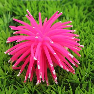 Gesimuleerde Zee-egel Silicone Aquarium Fish Tank Kunstmatige Coral Plant Onderwater Ornament Decor: 1 / M about 10cm