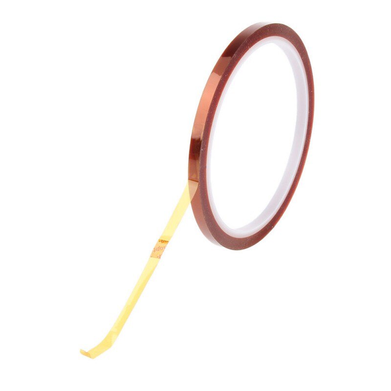 AAA+++1 pcs 3/5/6/8/10/12/15/20MM x 33M Brown High Temperature Resistant Kapton Tape Polyimide For Electric Task Insulation Tape