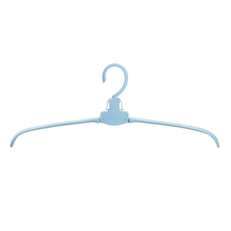 8 Fish Bones Foldable Clothes Dryer Drying Clothing Rack Hangers For Tumble Kids/Bady Outdoor Hanging Laundry Stand Telescopic: Blue-4pcs