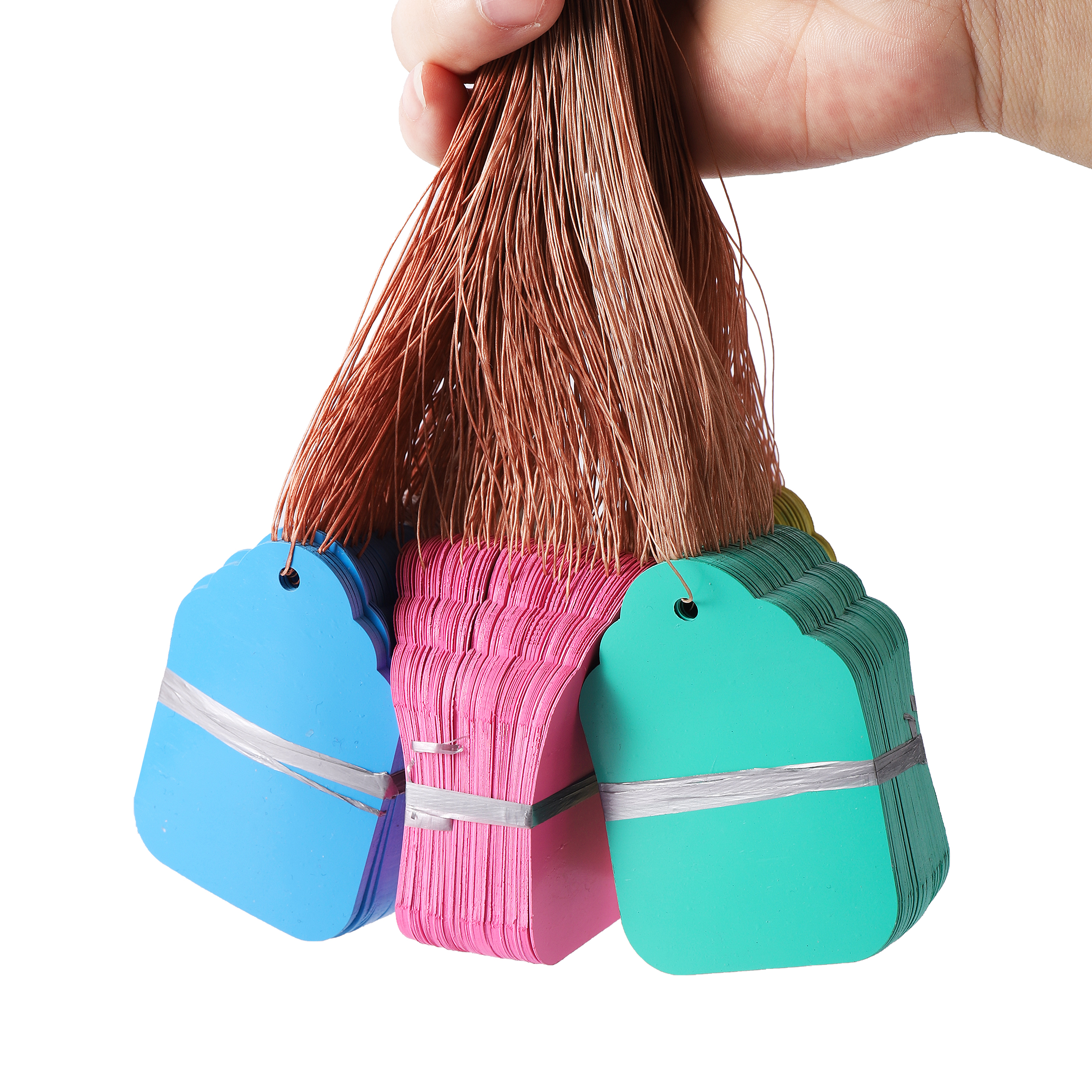 Marcadores para plantas colgantes, etiquetas para plántulas de bricolaje, para colgar flores de jardín, macetas de jardín, herramientas de clasificación de letreros, 100 unidades por lote