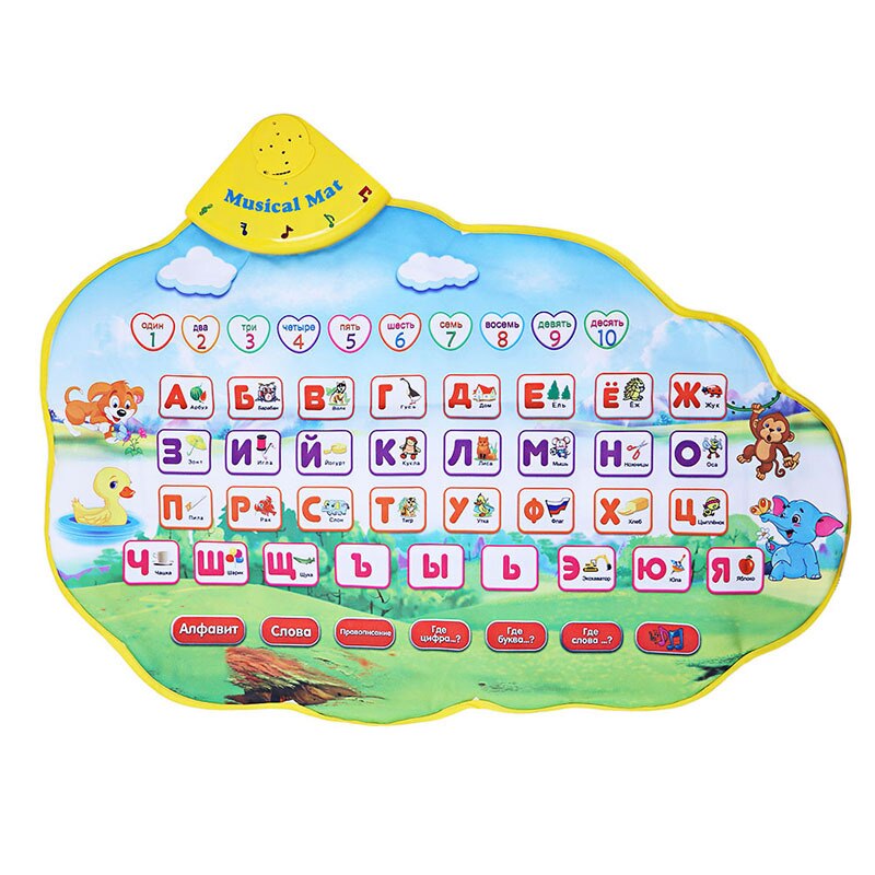 Musical Mat with Animal Voice Baby Piano Playing Carpet Music Game Instrument Toys Early Educational for Children Climbing Mat: 1334-1