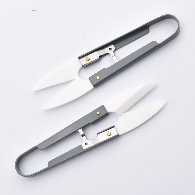 Keramik Geformt Messer Kreuz-stich Schere Gewinde Cutter Kopf Garn Fisch Linie Art Sicherheit NäHenne Stickerei Keramik Garn Schere