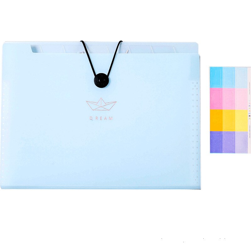 MINKYS Waterproof 12 Layers A4 Expanding File Folder Organizer Bag Briefcase Free Index Label School Office Stationery