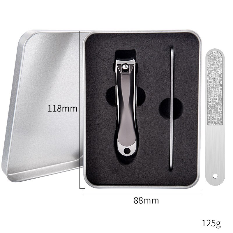 Wide Jaw Nail Clippers Stainless Steel Manicure Cutter Thick Hard Toenail Fingernail Scissors Trimmer Tools: Dark Khaki