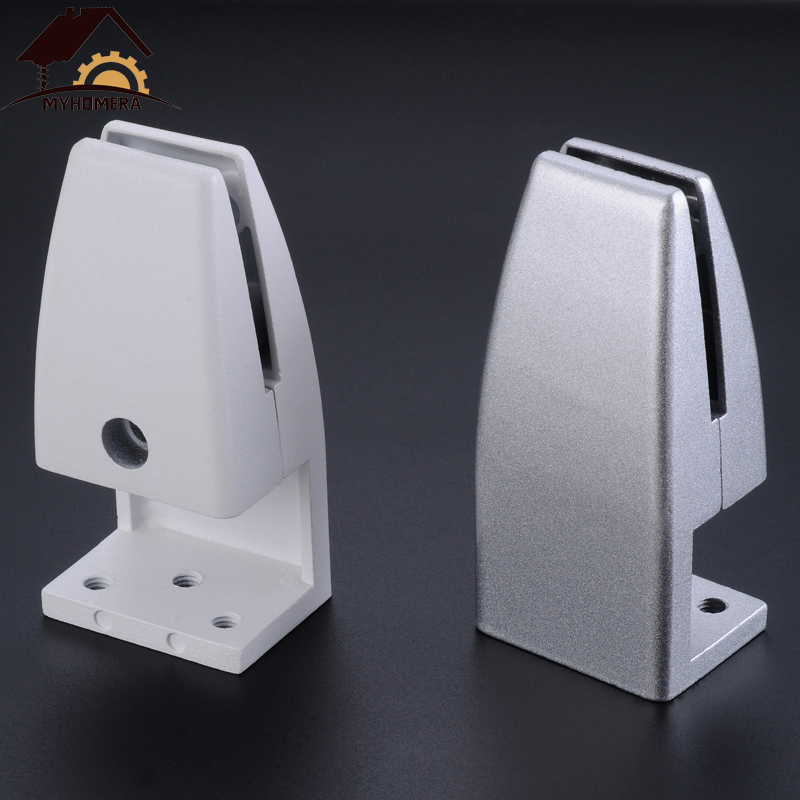 4 Stuks Glazen Klemmen – Aluminium, Zilver, Boogbeugel, Zonder Boren, Voor Glasdikte 5-8 Mm Of 6-10 Mm, Antislip Schroeven