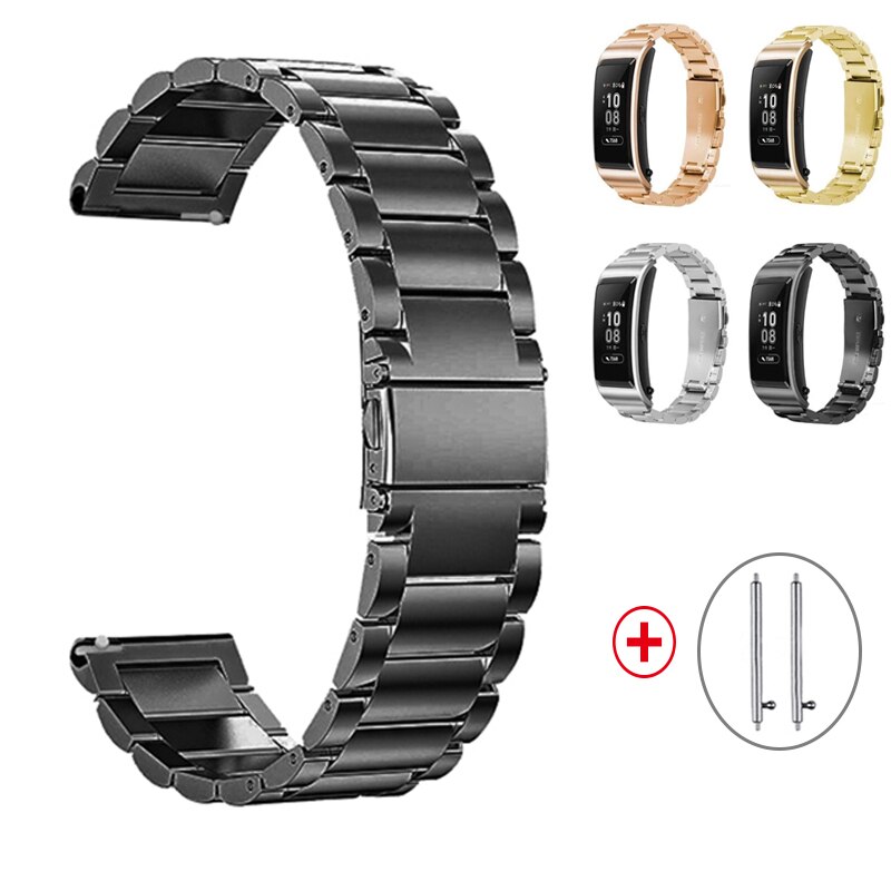 Metall strap Für Huawei talkBand B6 Strap B6 B3 uhr 16mm Edelstahl strap für huawei B6 band Armband zubehör correa