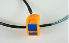 Universal Motorcycle Handlebar Switch ON OFF Button Flameout for Moto Motor Bike Black: A