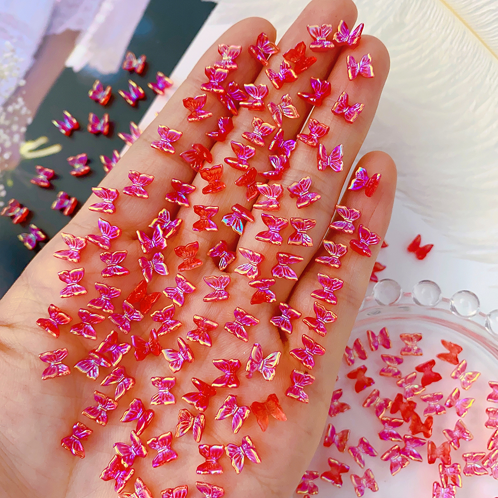 20 piezas joyería de Hada y mariposa para uñas 3D, abalorio de celebridad Web, taladro de resina, decoración de uñas acrílicas, diamantes de imitación, suministro de manicura DIY