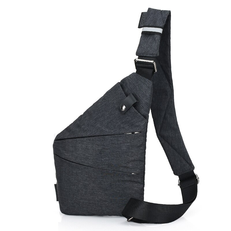 Chest Packs Ultro light Chest bag left right shoulder Brief Urban casual glasses Low cost decent multifunction bag: Grey-Right Shoulder