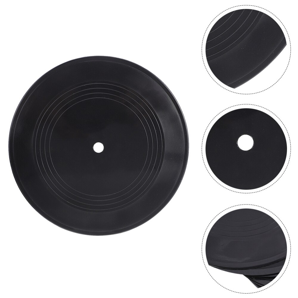 5pcs Blank Vinyl Records Indie Aesthetic Room Decor Wall Decorative Records: Default Title