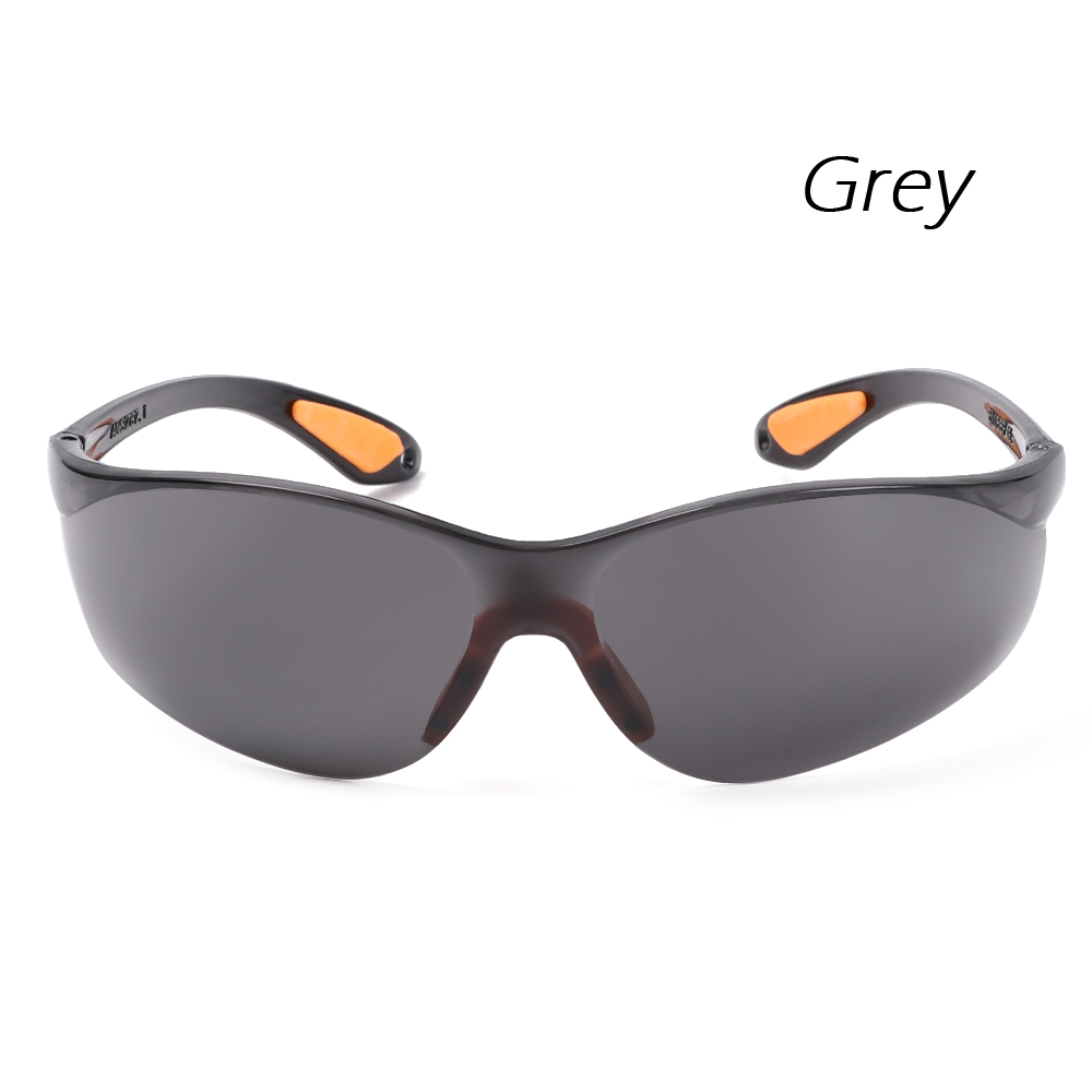 1pc sikkerhedsbriller øjebeskyttelse ridning vindtæt sandforebyggelse uv-beskyttelsesbriller udluftet briller arbejdslaboratorium tandbeskyttelsesbriller: Grå
