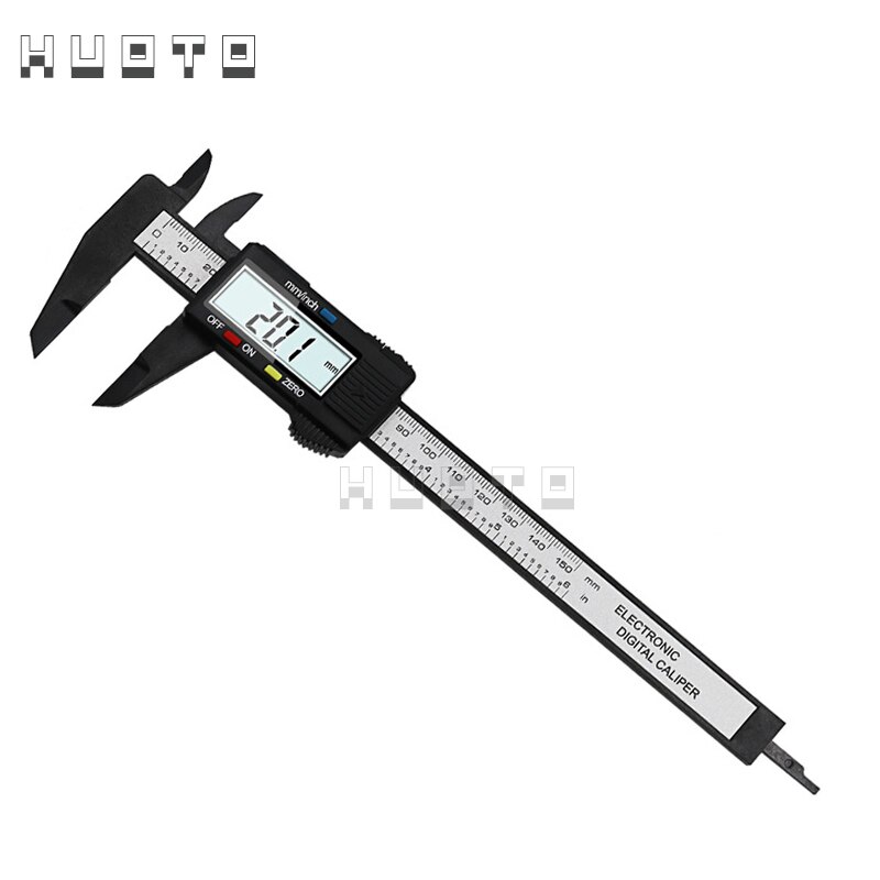 0-150mm 6inch stainless steel digital caliper 150mm plastic electronic vernier caliper gauge micrometer