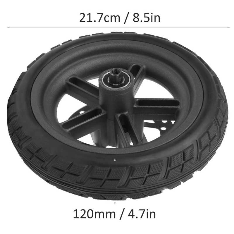 Roue arrière 8.5 pouces pour Xiaomi Pro + pneu + 120MM, frein à disque, pneu arrière pour Scooter électrique, Anti-perforation, amortisseur antidéflagrant