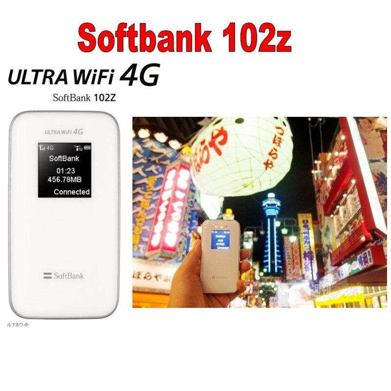Unlocked ZTE WiFi 4G Router SoftBank 102z LTE Mobile WiFi Hotspot 3G WCDMA