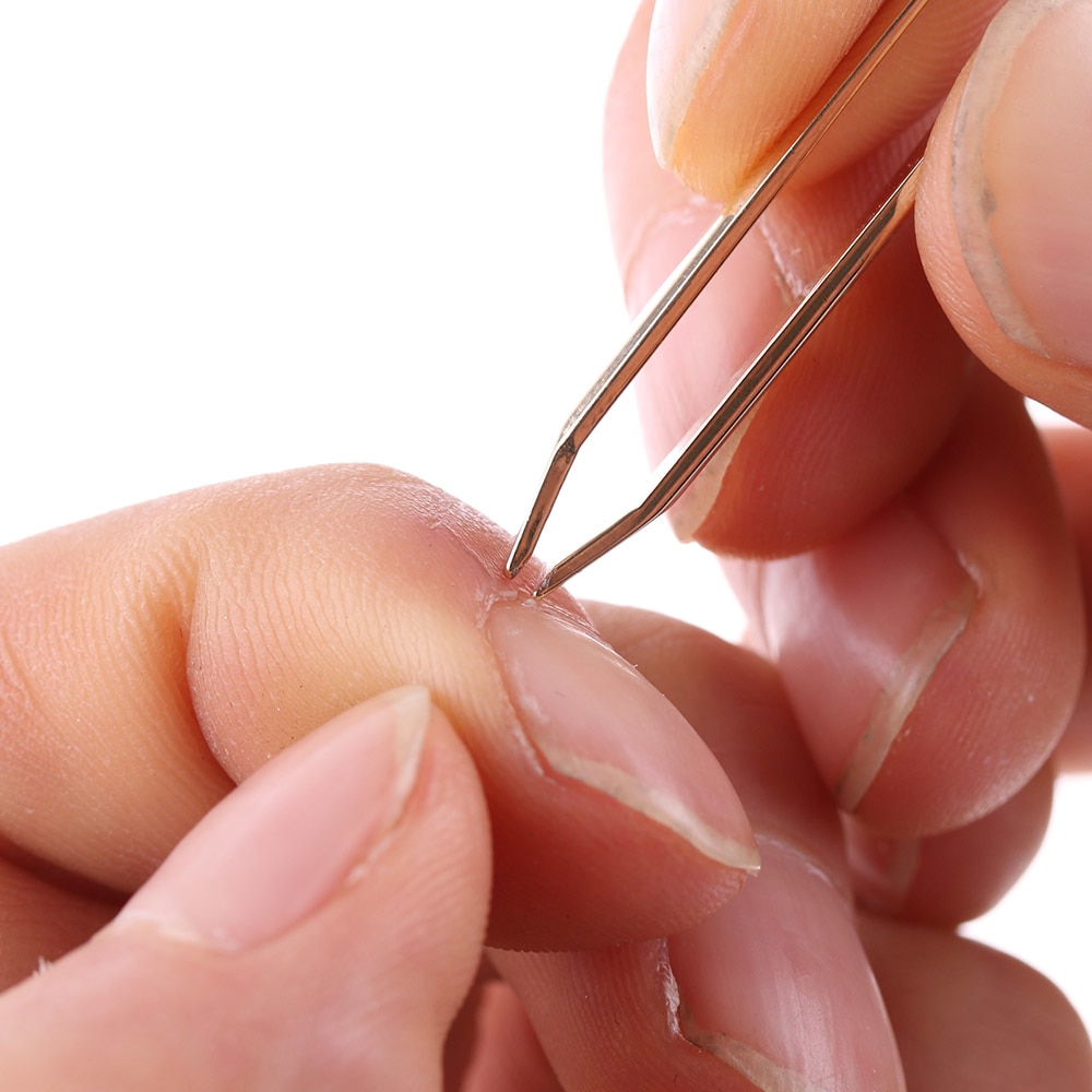 Pro Angled Slanted Eyebrow Tweezers Stainless Steel Face Hair Removal Eye Brow Trimmer Eyelash Clip Tweezers Beauty Makeup Tools