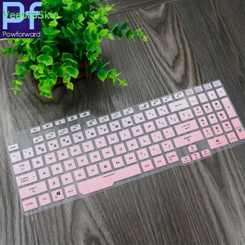 Laptop Keyboard Cover Protector Laptop For Asus ROG Strix Scar III GL731GV GL731GT GL731GU GL731GW GL731 GV GT GU GW 17 inch: fadepink
