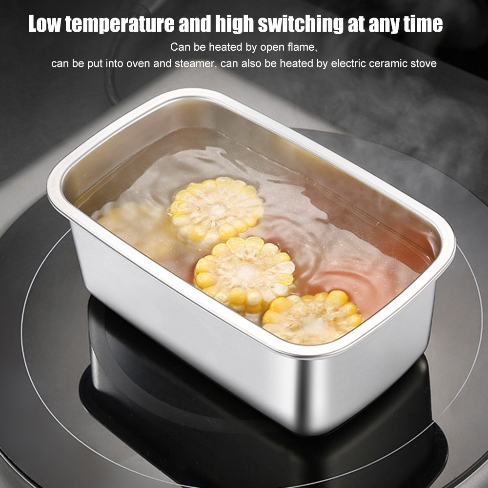 Stainless Steel Lunch Box Food Storage Box Portable Picnic Camping Outdoor Food Crisper Food Storage Container