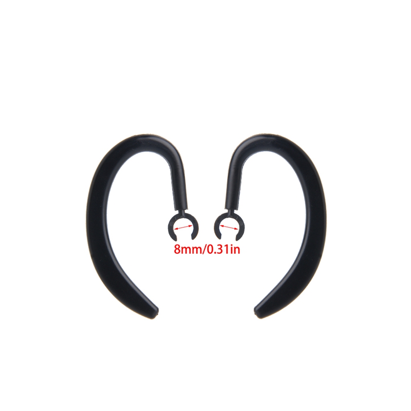Anti-lost Soft Bluetooth-compatible Earphone Earhook Rubber Rotary Clip Headphone Stand Ergonomic Ear Hook Compact Size: Khaki