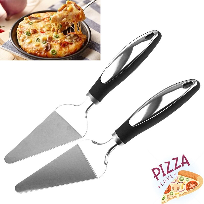 Pizzaschep mes botermes roestvrij staal taart kaas dessert bakvorm taart spatel gereedschap bakken gebak spatels hangend