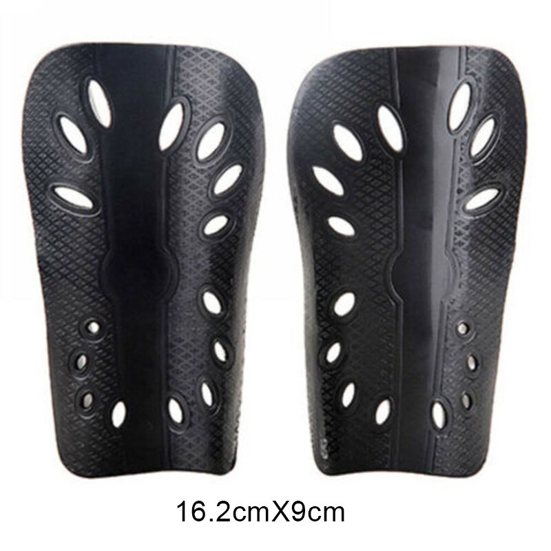 2pcs Men Lightweight with Hole Football Shield Basketball Shin Guards Protective Gear PR: Black 16.2cmX9cm