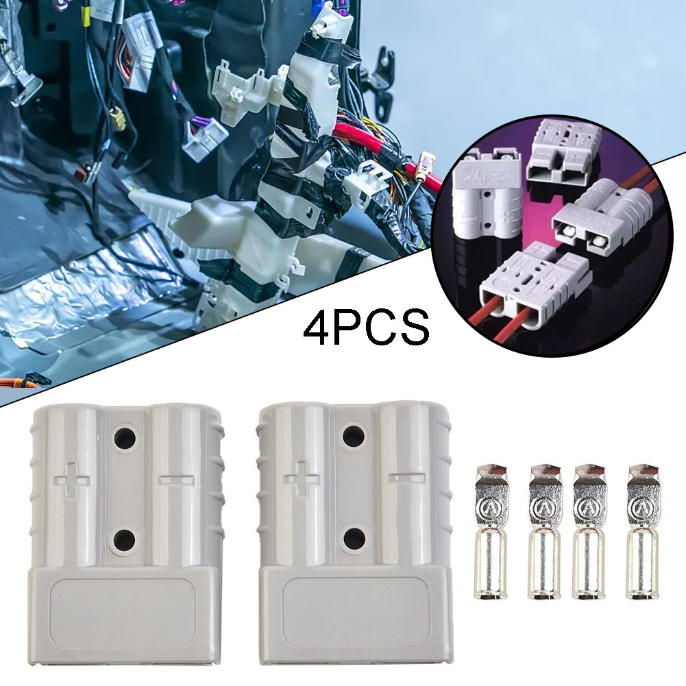 Conector de 50A para enchufe estilo Anderson, adaptador de carga de batería, CC, energía Solar, caravana, motocicleta, accesorios