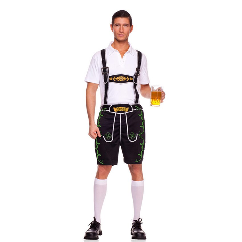 Oktoberfest Kostuum Mannen Halloween Kostuums Voor Mannen Duitse Bavaria Bier Festival kostuum Mannelijke Traditionele Party Fancy Dress