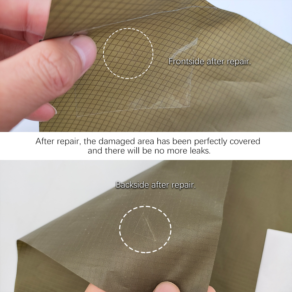 Presenninglap til markise presenning reparation af ridser tilbehør selvklæbende gennemsigtig vandtæt tpu-lap svømmering